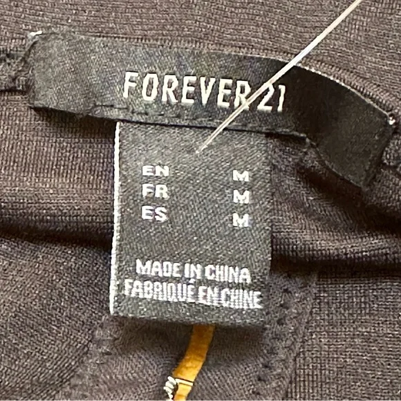 FOREVER 21 black hook and eye corset top NWT - Picture 5 of 5